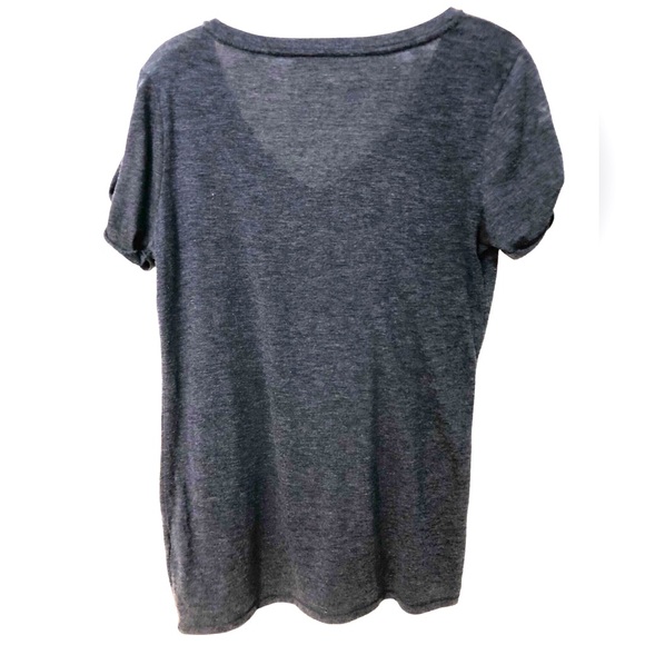 Lucky Brand V-Neck Lucky American Brand Graphic Tee Boho Shirt Top women's med - Picture 2 of 5